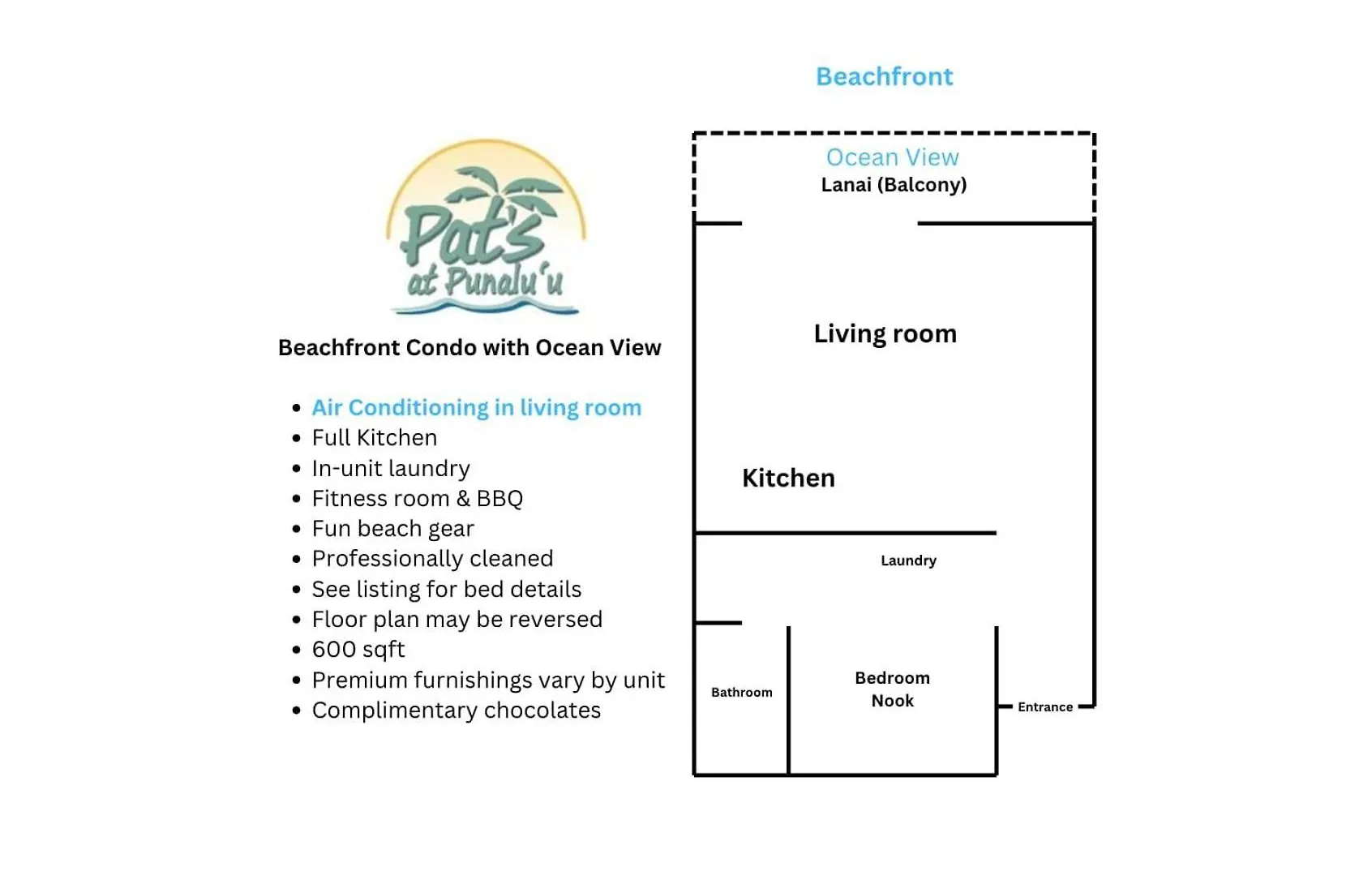 아파트 Ground Level Beachfront Studio Hau'ula